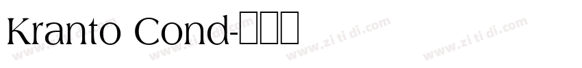 Kranto Cond字体转换